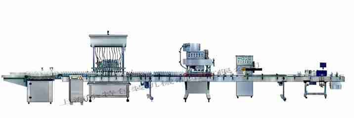 GZF-12L灌裝線直列式裝機(jī)、自動鎖蓋機(jī)、鋁箔封口、貼標(biāo)灌裝線